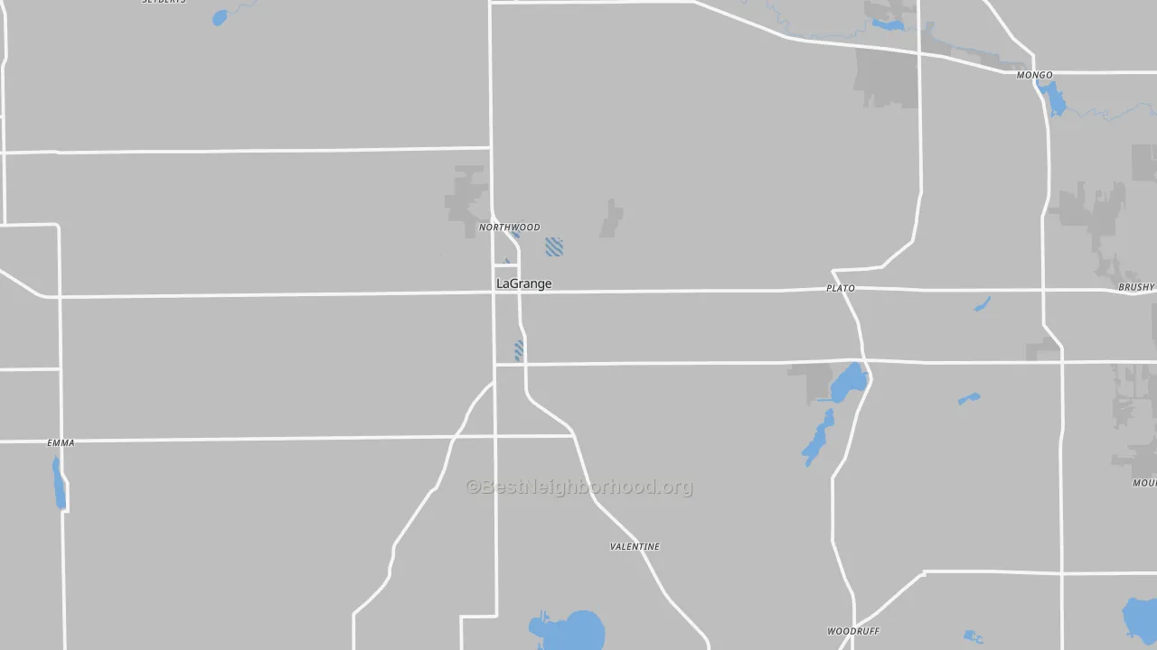Transit Grade map of 46761, IN