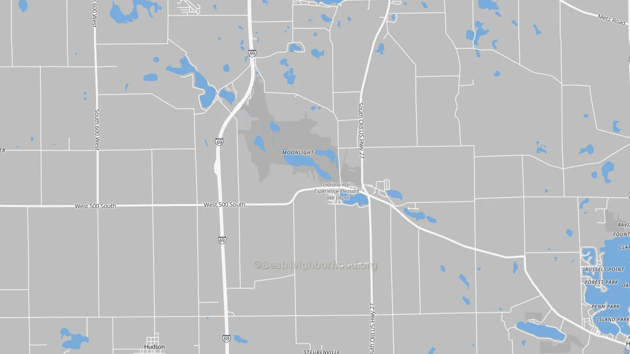 Transit Grade map of 46779, IN