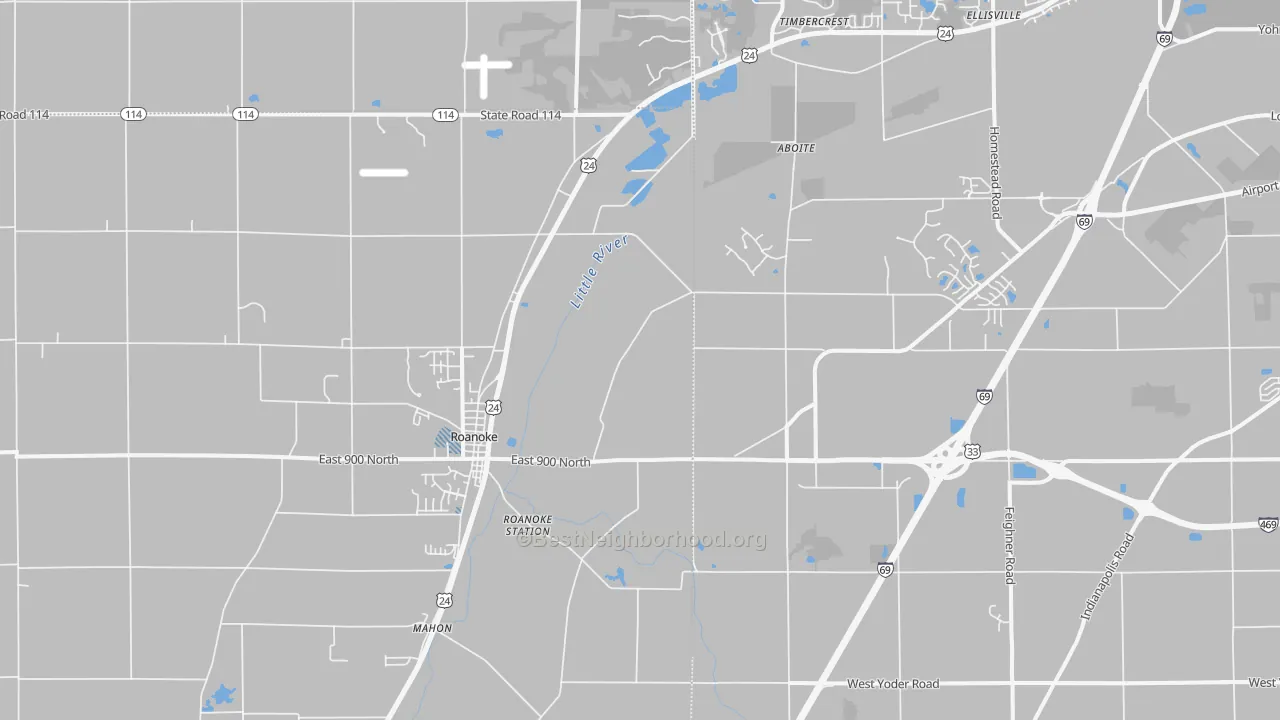 Transit Grade map of 46783, IN