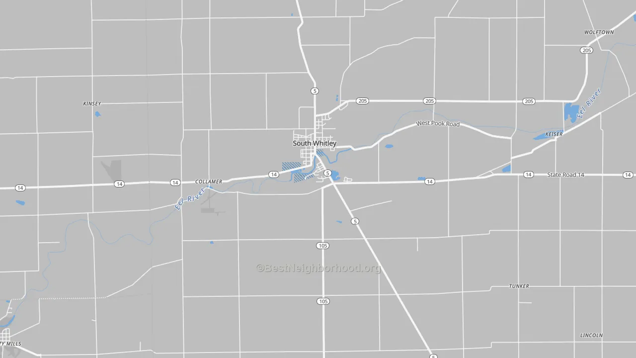 Transit Grade map of 46787, IN