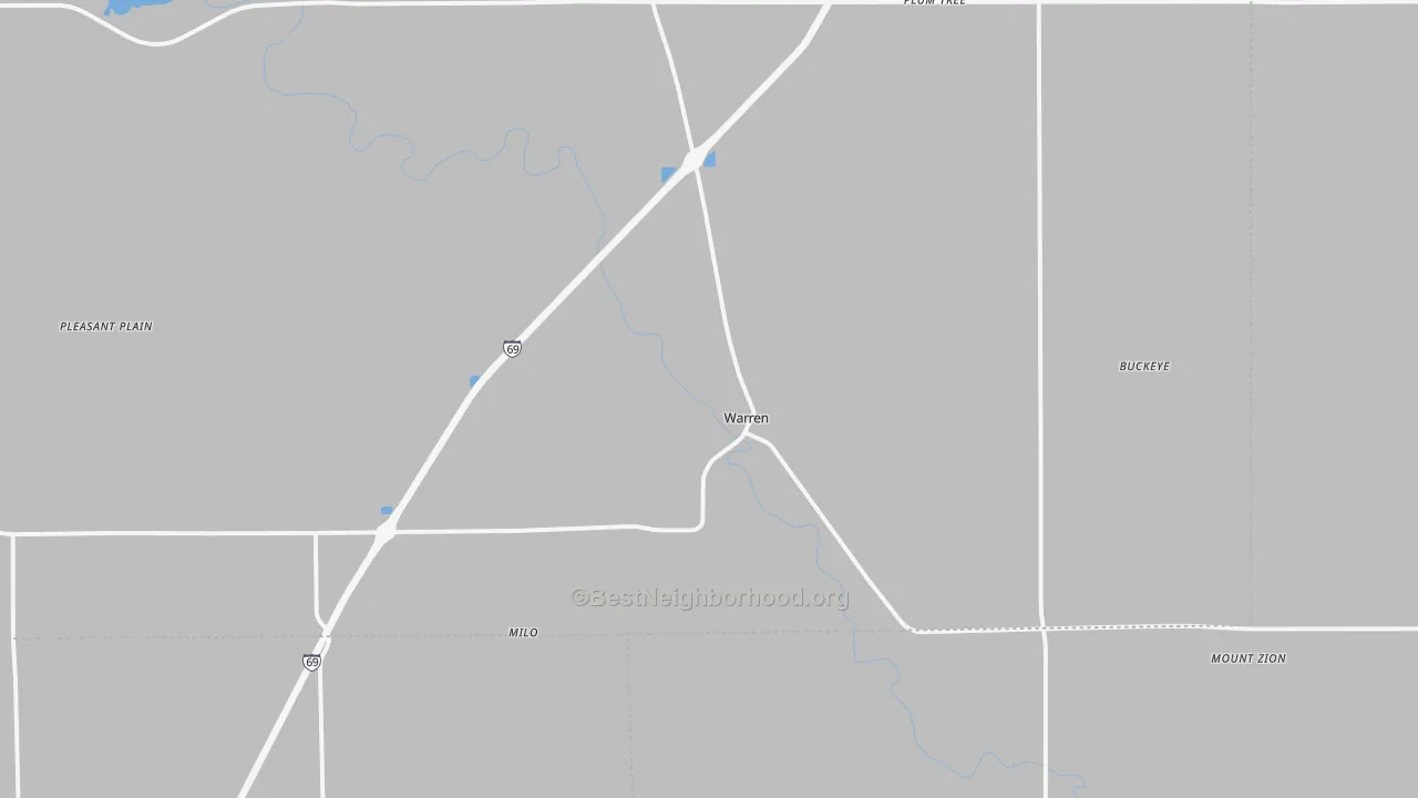 Transit Grade map of 46792, IN