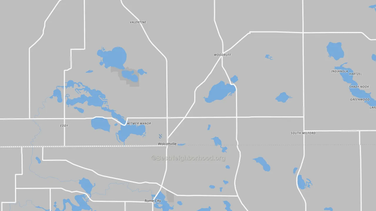 Transit Grade map of 46795, IN