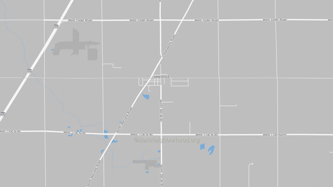 Transit Grade map of 46799, IN