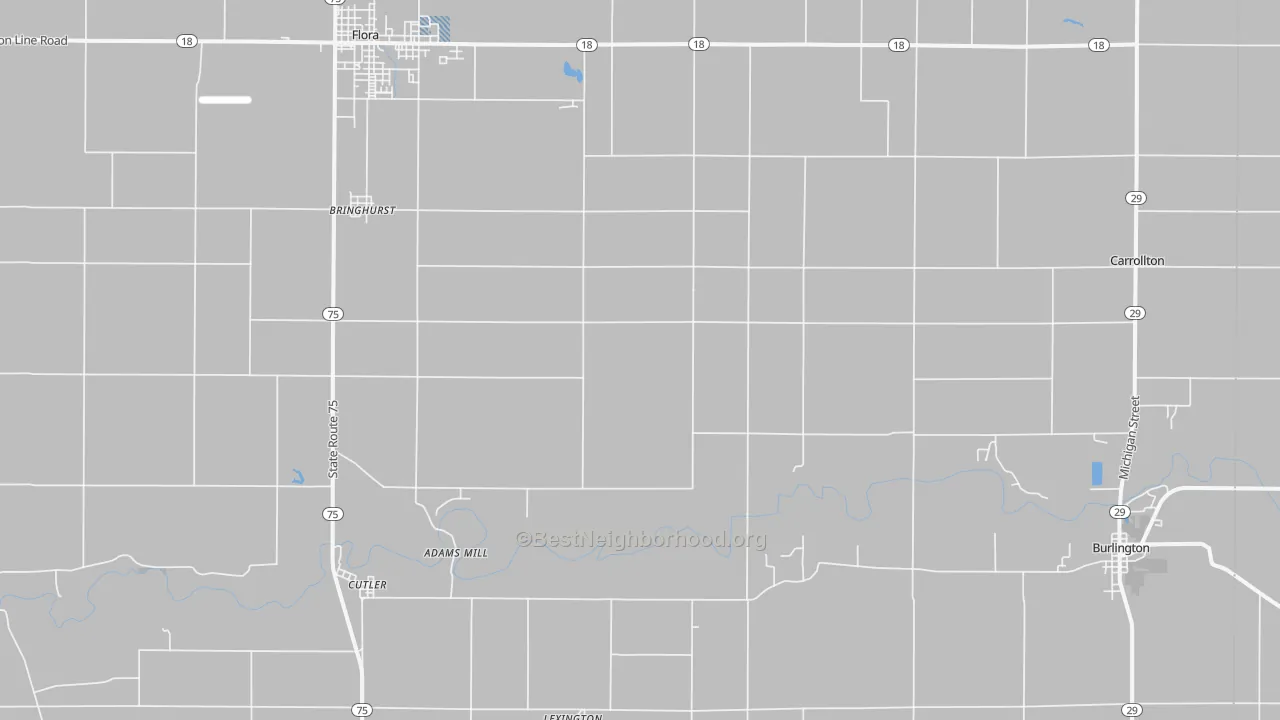Transit Grade map of 46913, IN