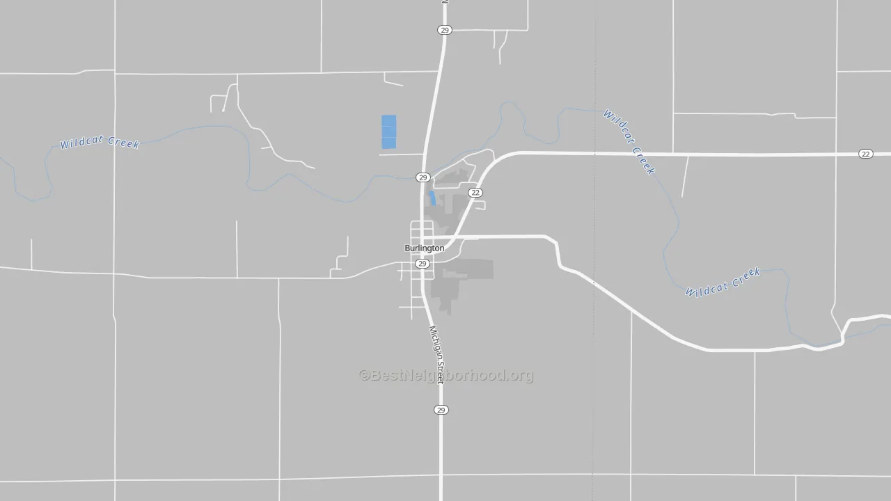 Transit Grade map of 46915, IN