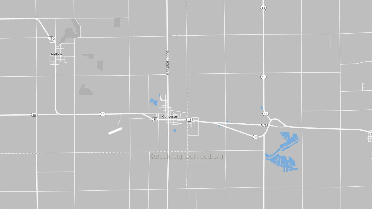 Transit Grade map of 46919, IN