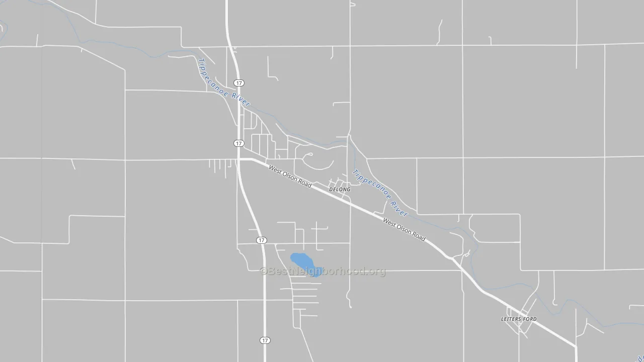 Transit Grade map of 46922, IN