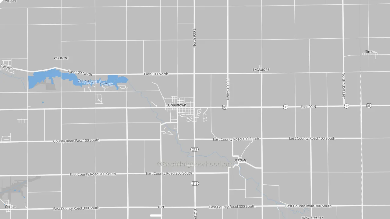 Transit Grade map of 46936, IN