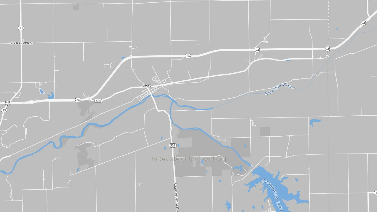 Transit Grade map of 46941, IN