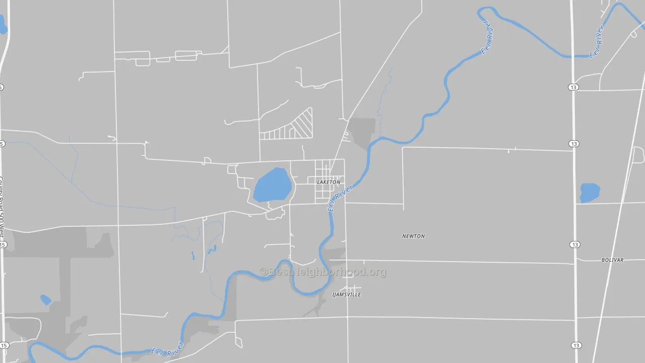 Transit Grade map of 46943, IN