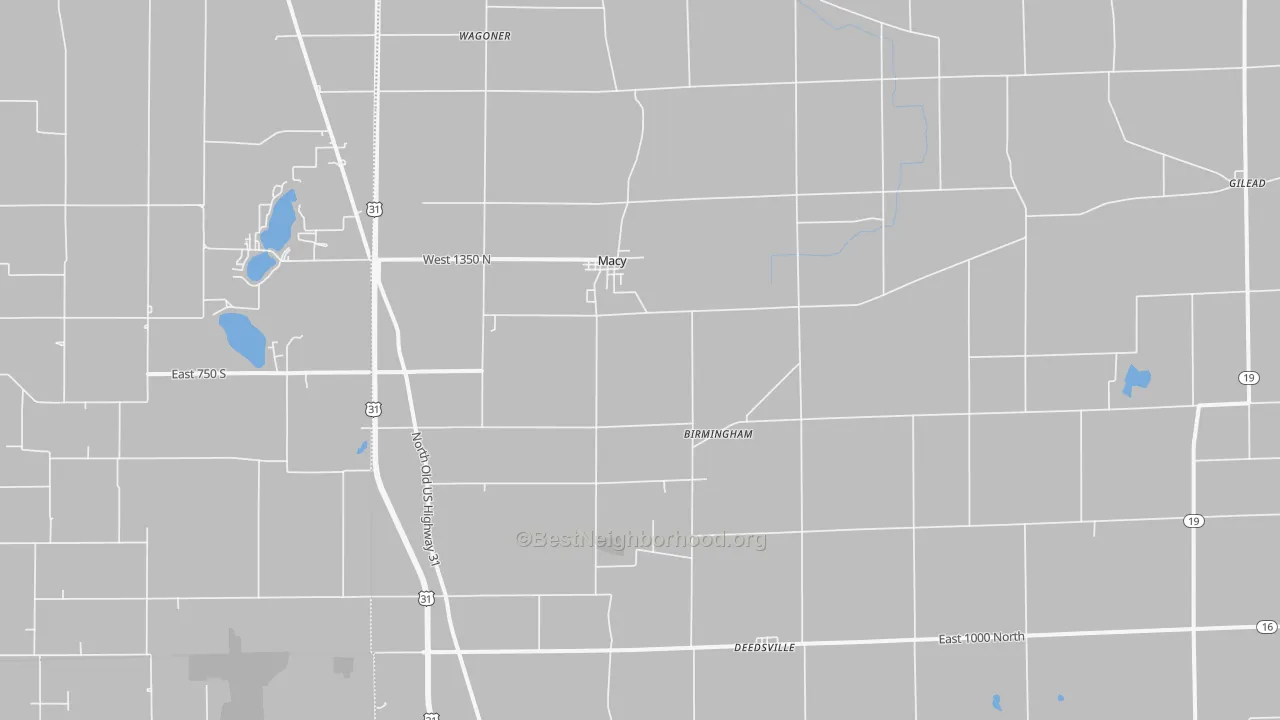 Transit Grade map of 46951, IN