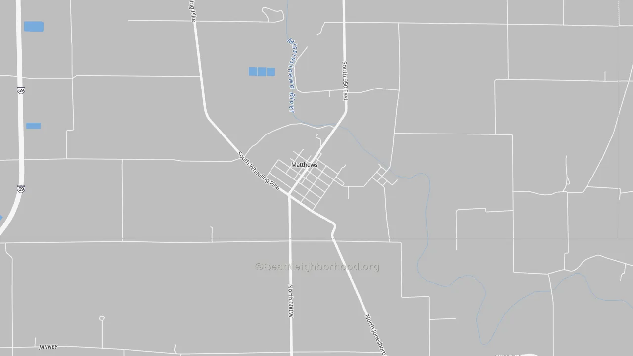 Transit Grade map of 46957, IN
