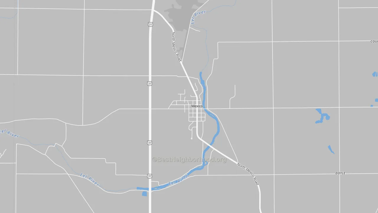Transit Grade map of 46958, IN