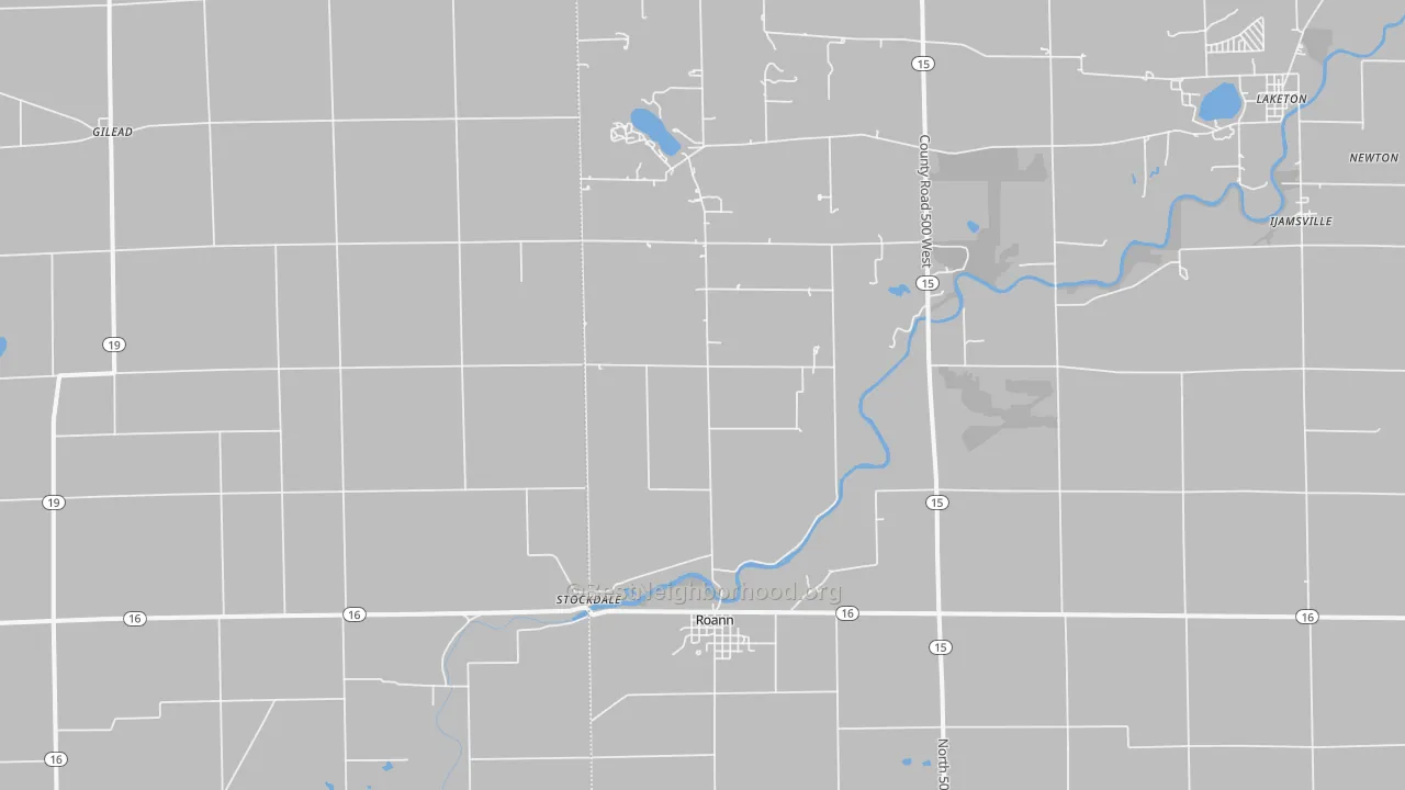 Transit Grade map of 46974, IN
