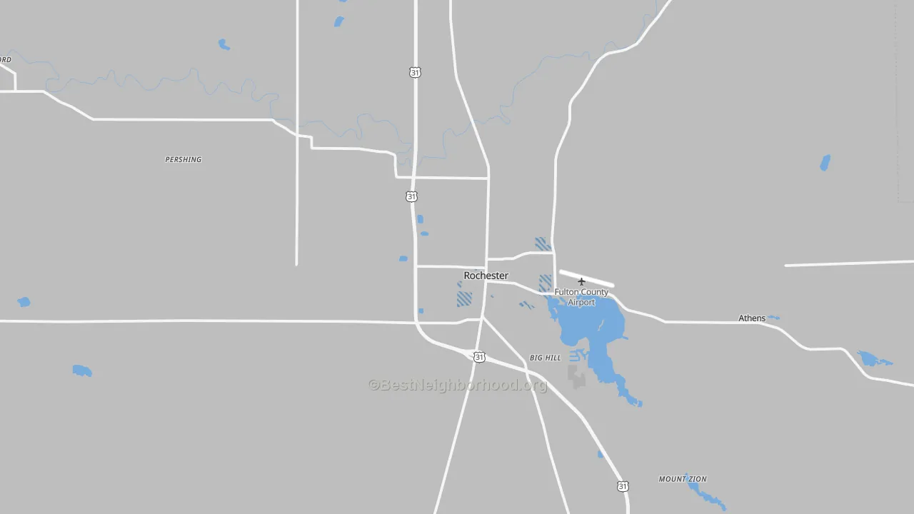 Transit Grade map of 46975, IN