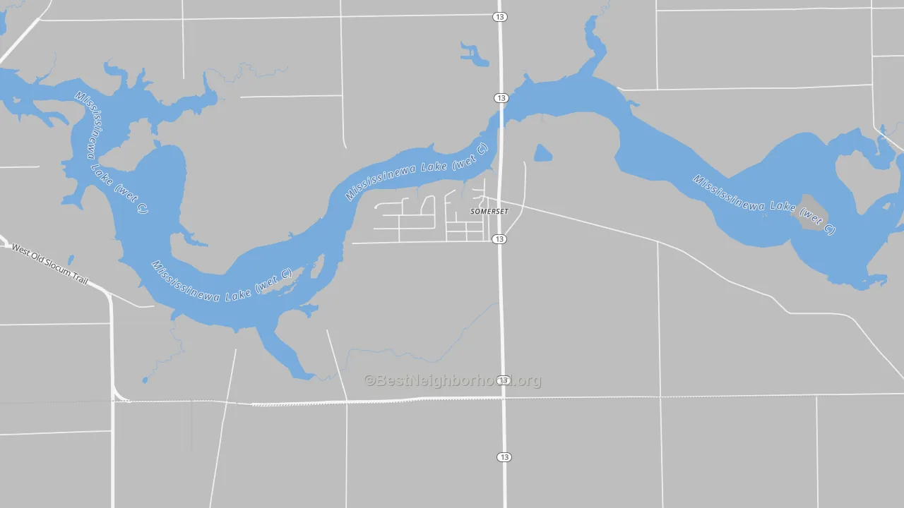 Transit Grade map of 46984, IN