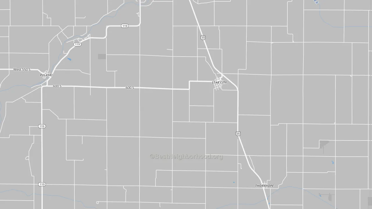 Transit Grade map of 46985, IN