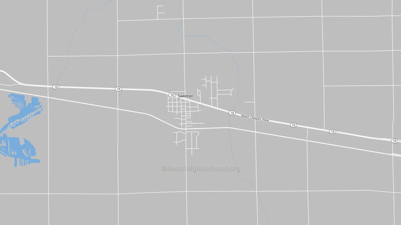Transit Grade map of 46987, IN