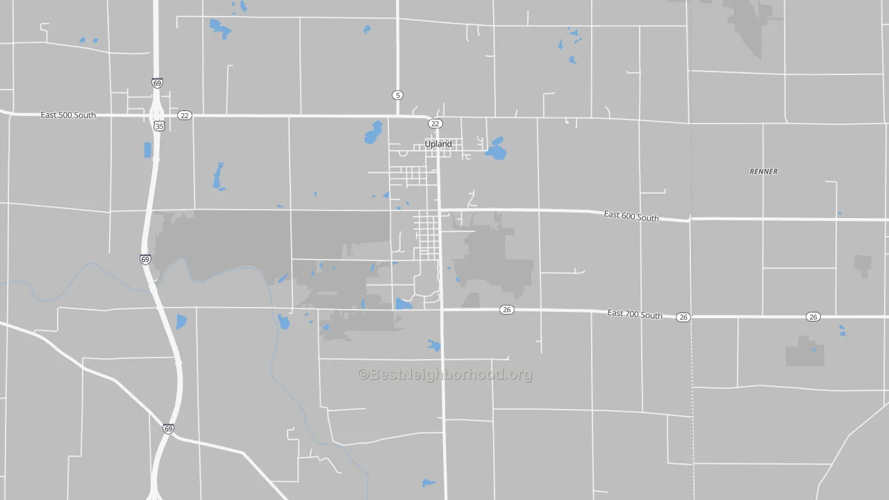 Transit Grade map of 46989, IN