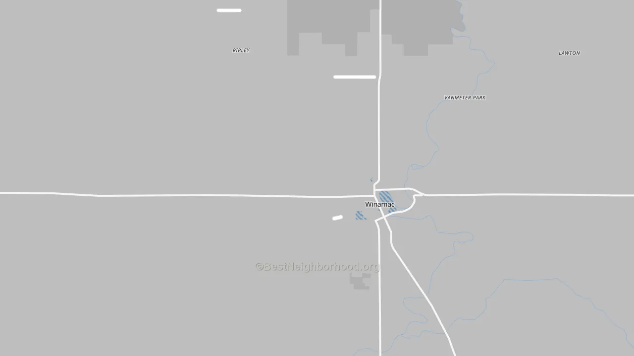 Transit Grade map of 46996, IN