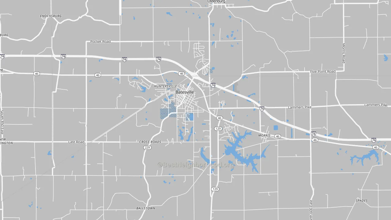 Transit Grade map of 47006, IN