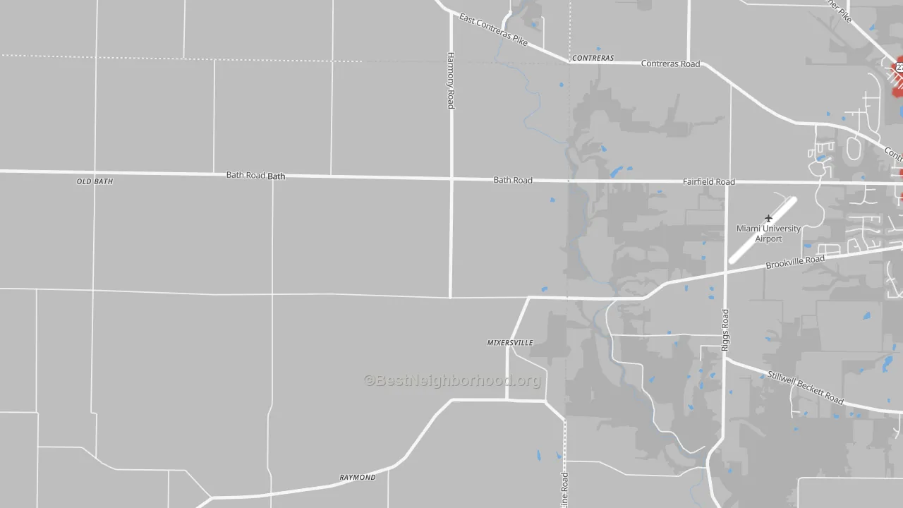 Transit Grade map of 47010, IN