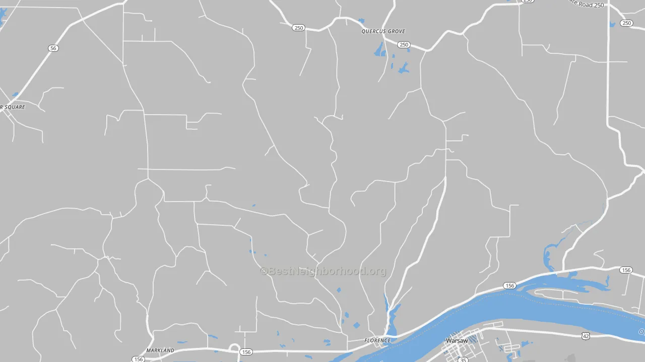 Transit Grade map of 47020, IN