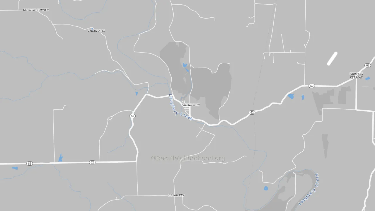 Transit Grade map of 47021, IN