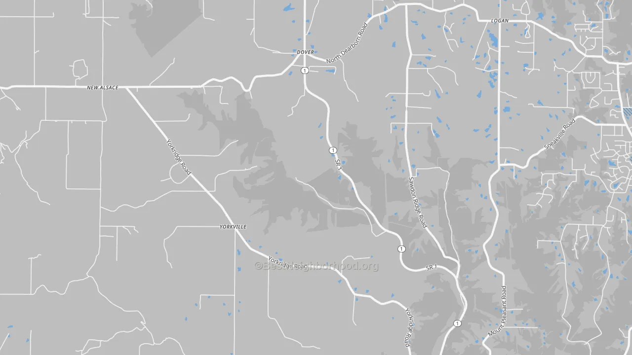 Transit Grade map of 47022, IN