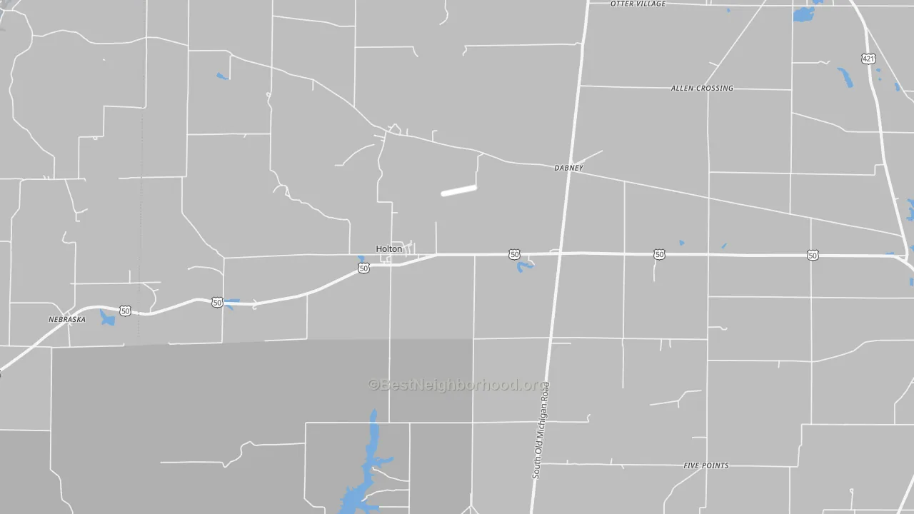Transit Grade map of 47023, IN