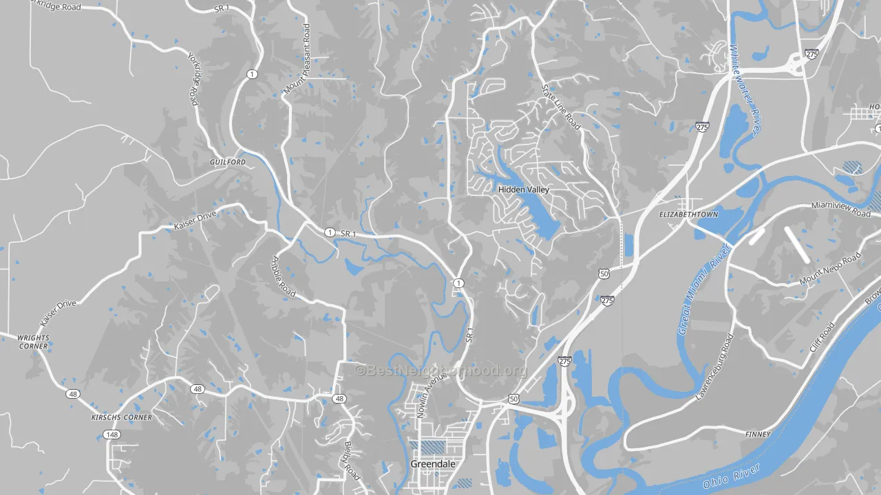 Transit Grade map of 47025, IN