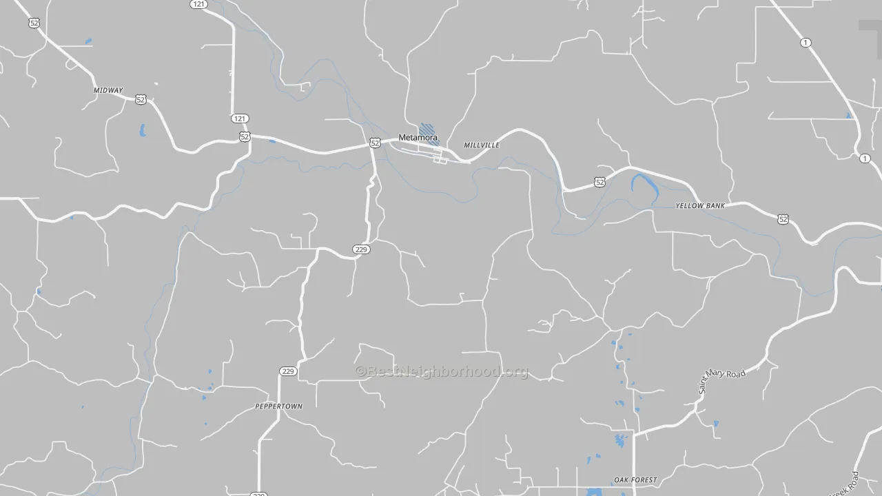 Transit Grade map of 47030, IN