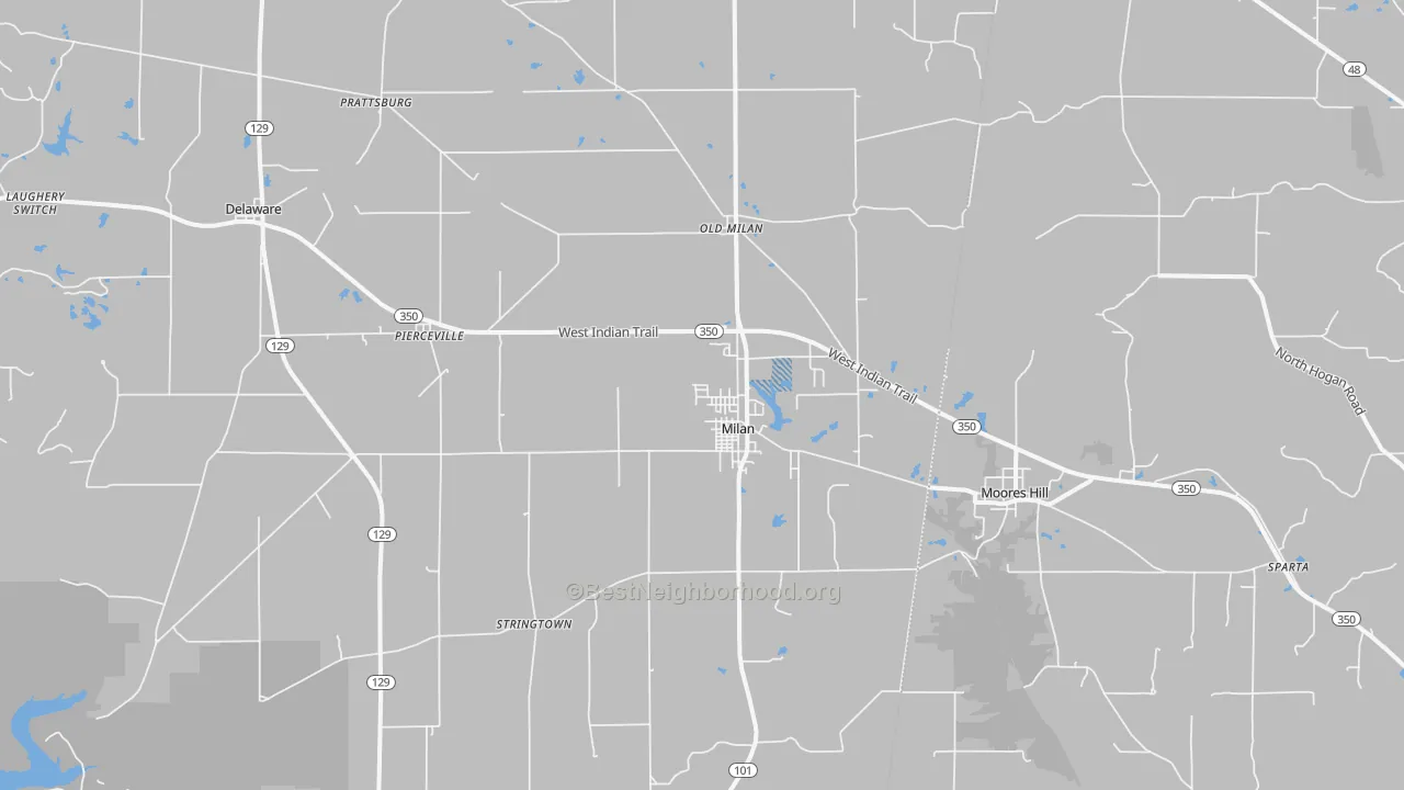 Transit Grade map of 47031, IN