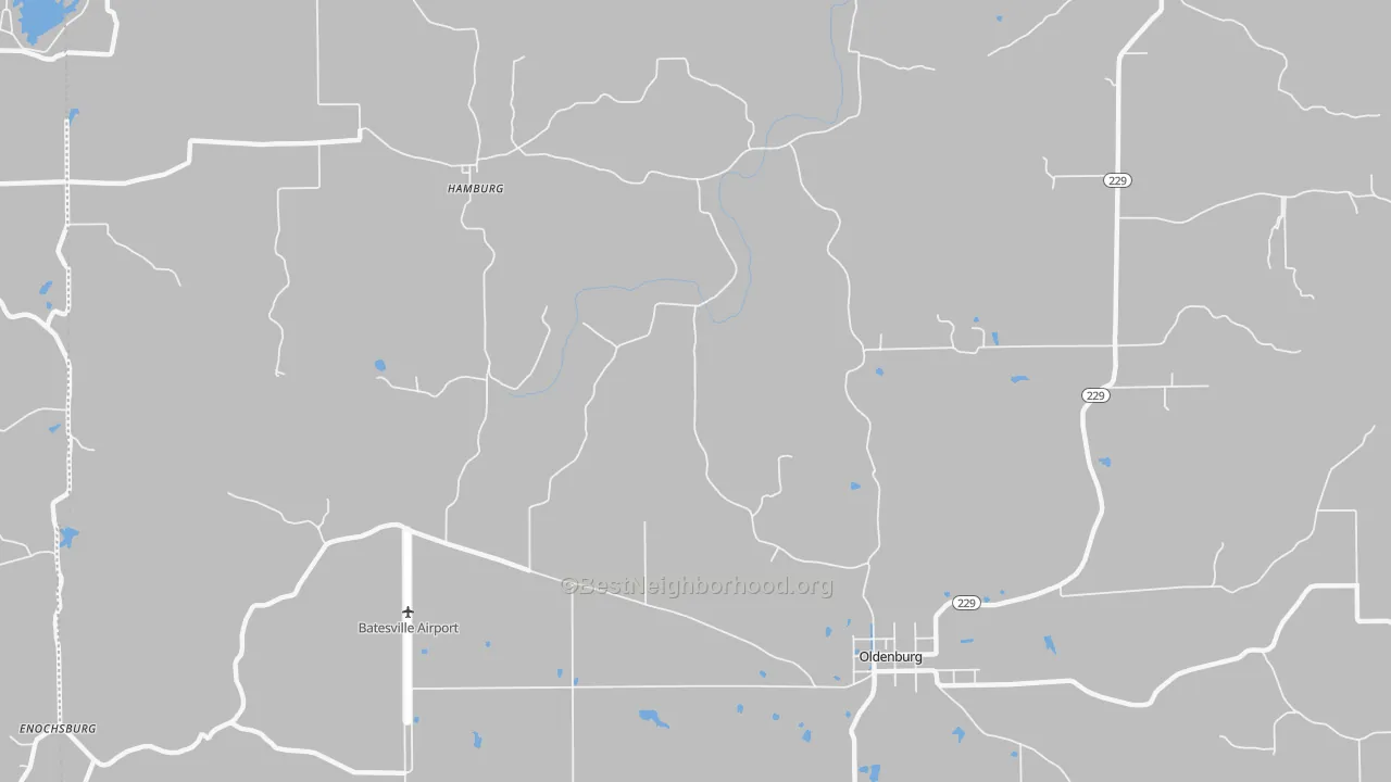 Transit Grade map of 47036, IN