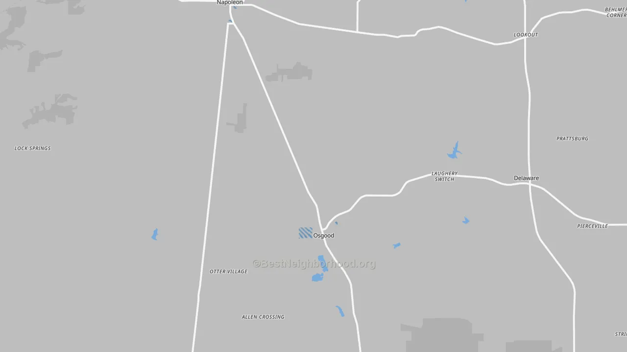 Transit Grade map of 47037, IN