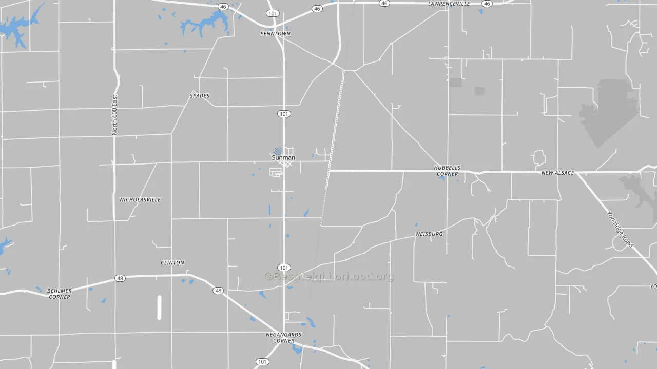 Transit Grade map of 47041, IN