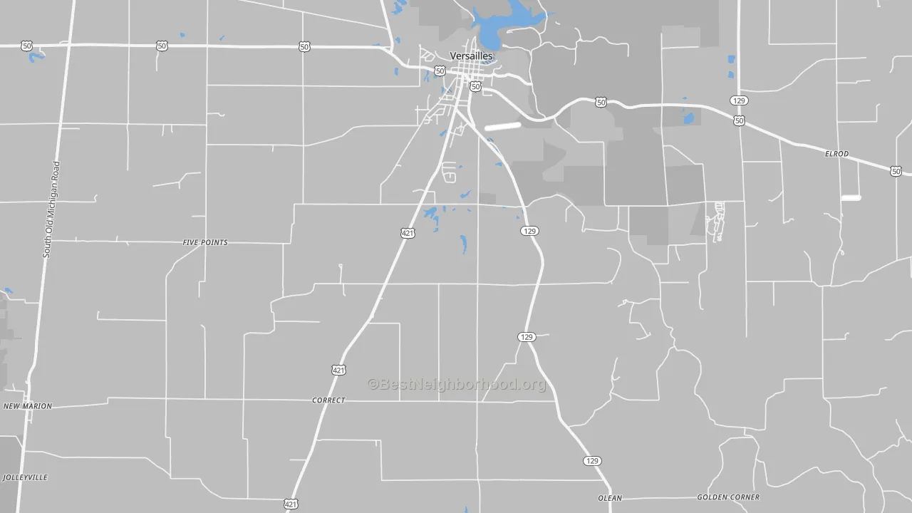 Transit Grade map of 47042, IN