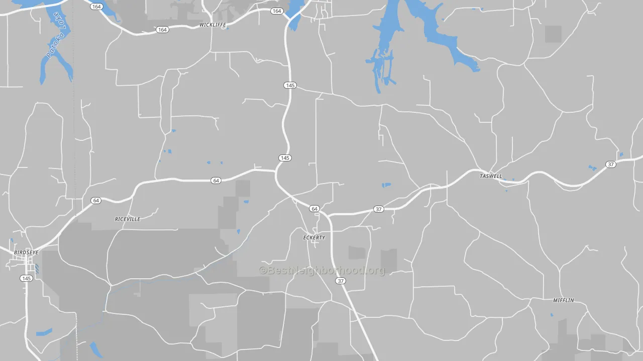 Transit Grade map of 47116, IN