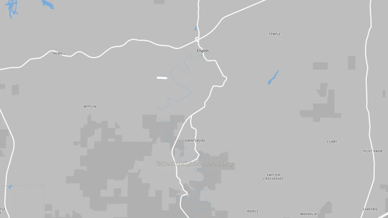 Transit Grade map of 47118, IN