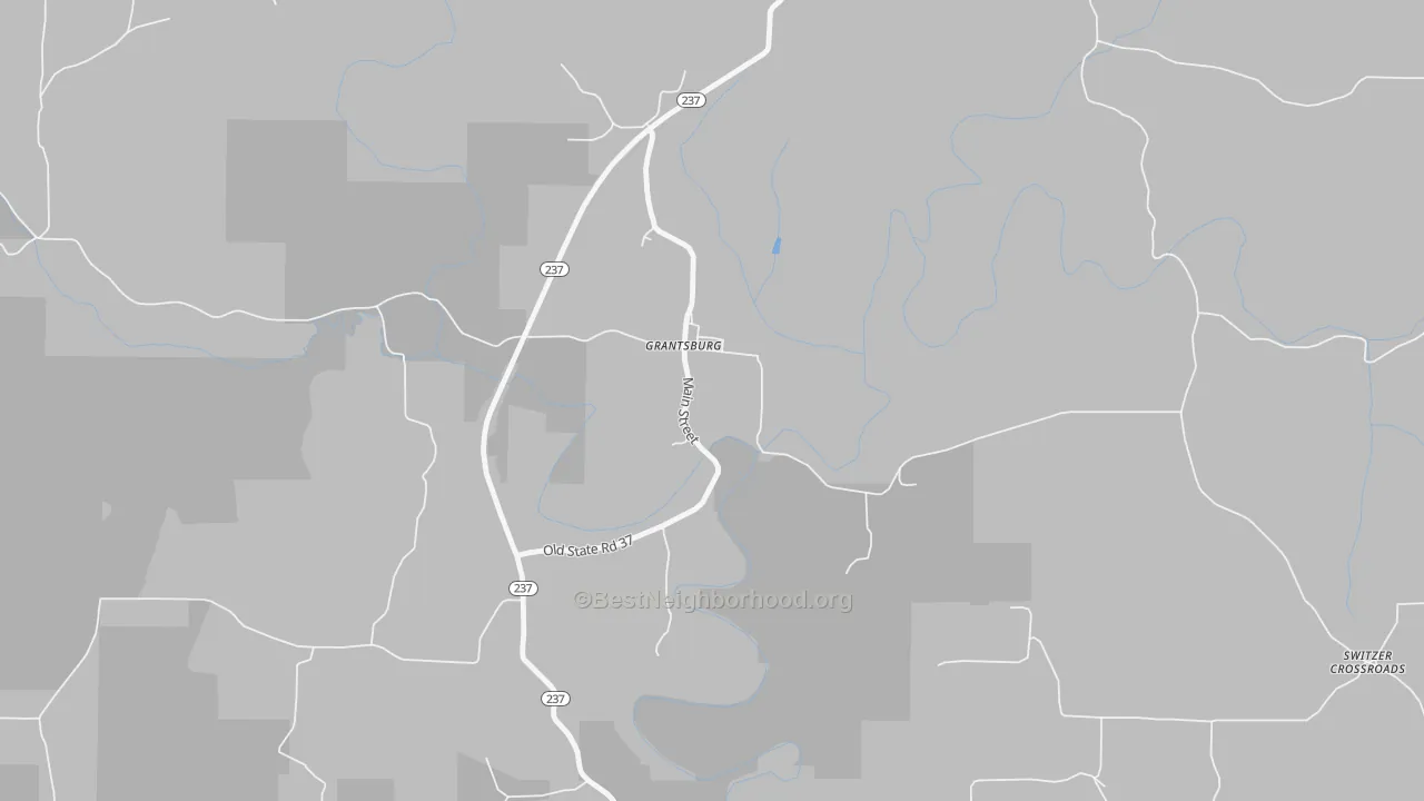 Transit Grade map of 47123, IN