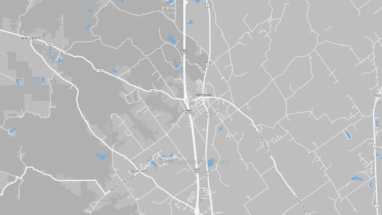 Transit Grade map of 47126, IN