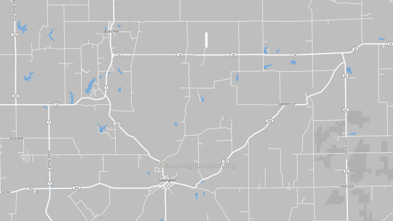 Transit Grade map of 47138, IN