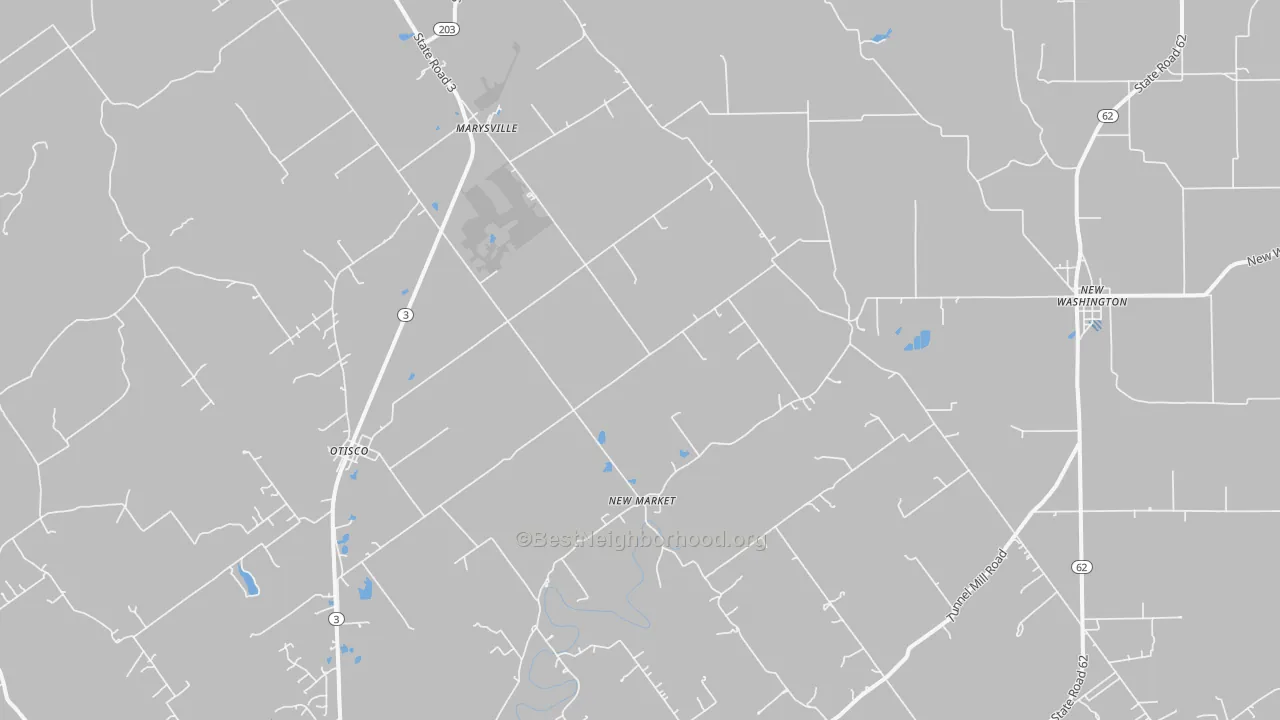 Transit Grade map of 47141, IN