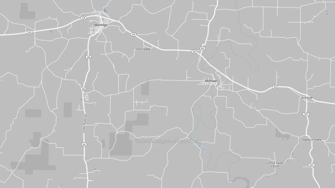 Transit Grade map of 47145, IN