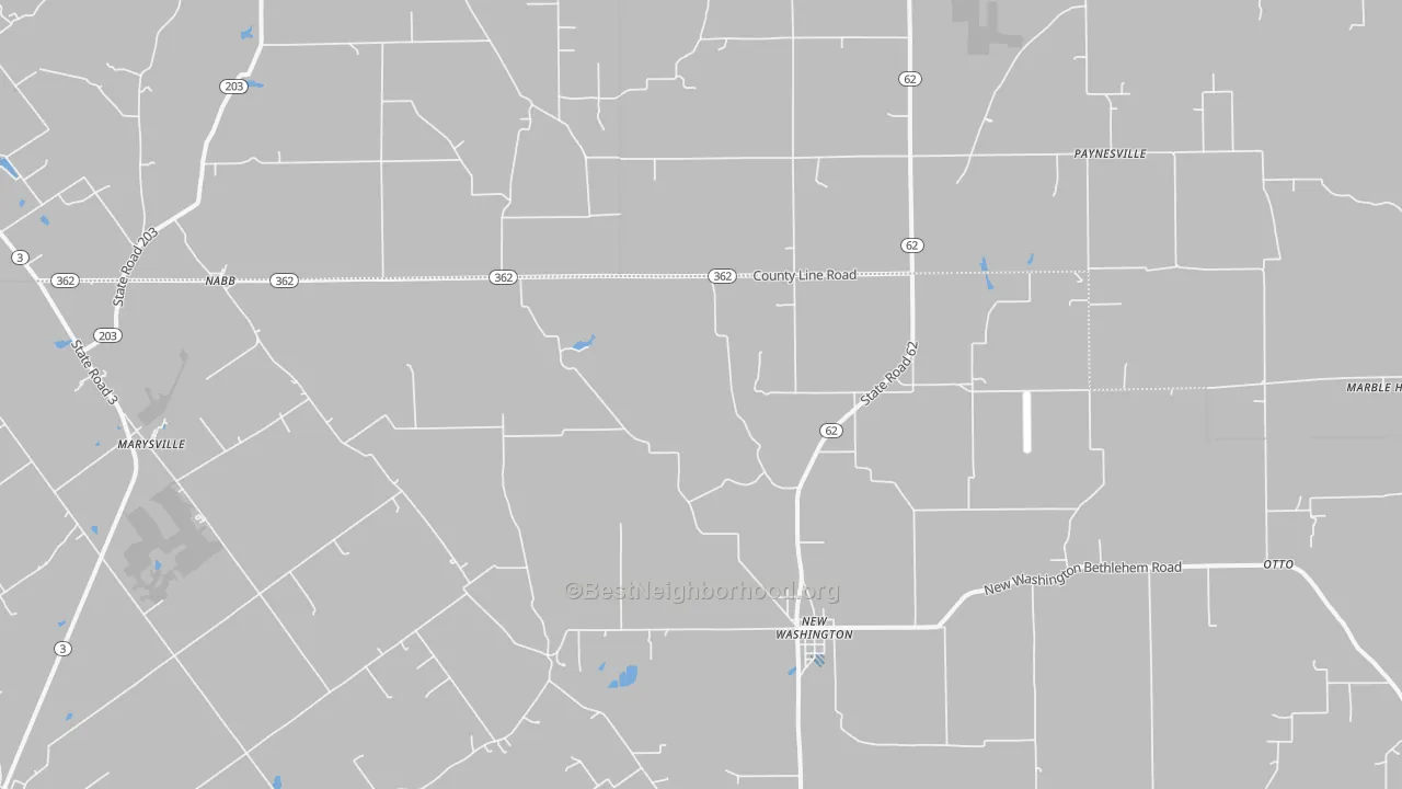 Transit Grade map of 47147, IN