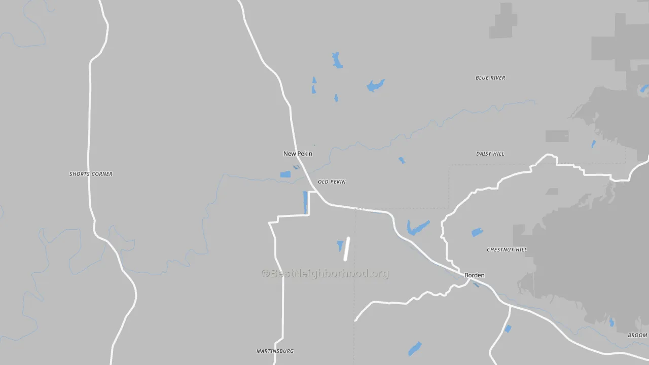 Transit Grade map of 47165, IN