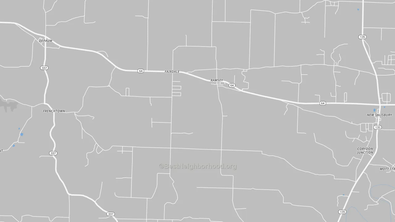 Transit Grade map of 47166, IN