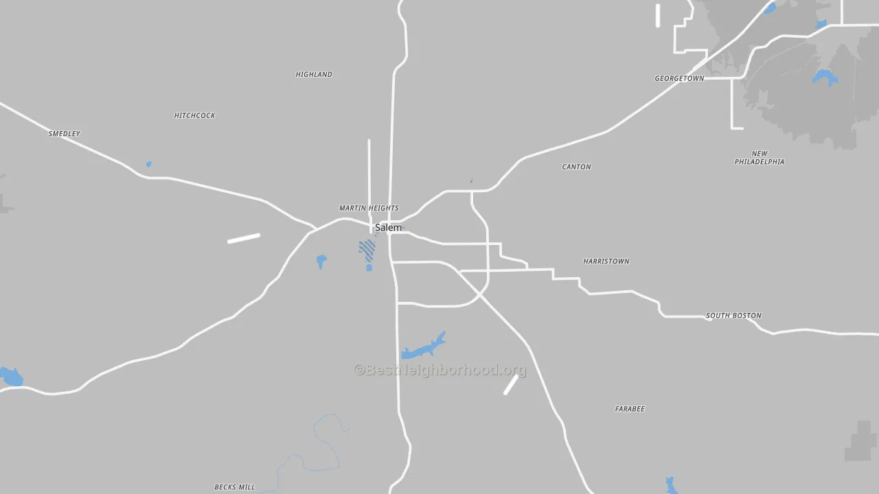 Transit Grade map of 47167, IN