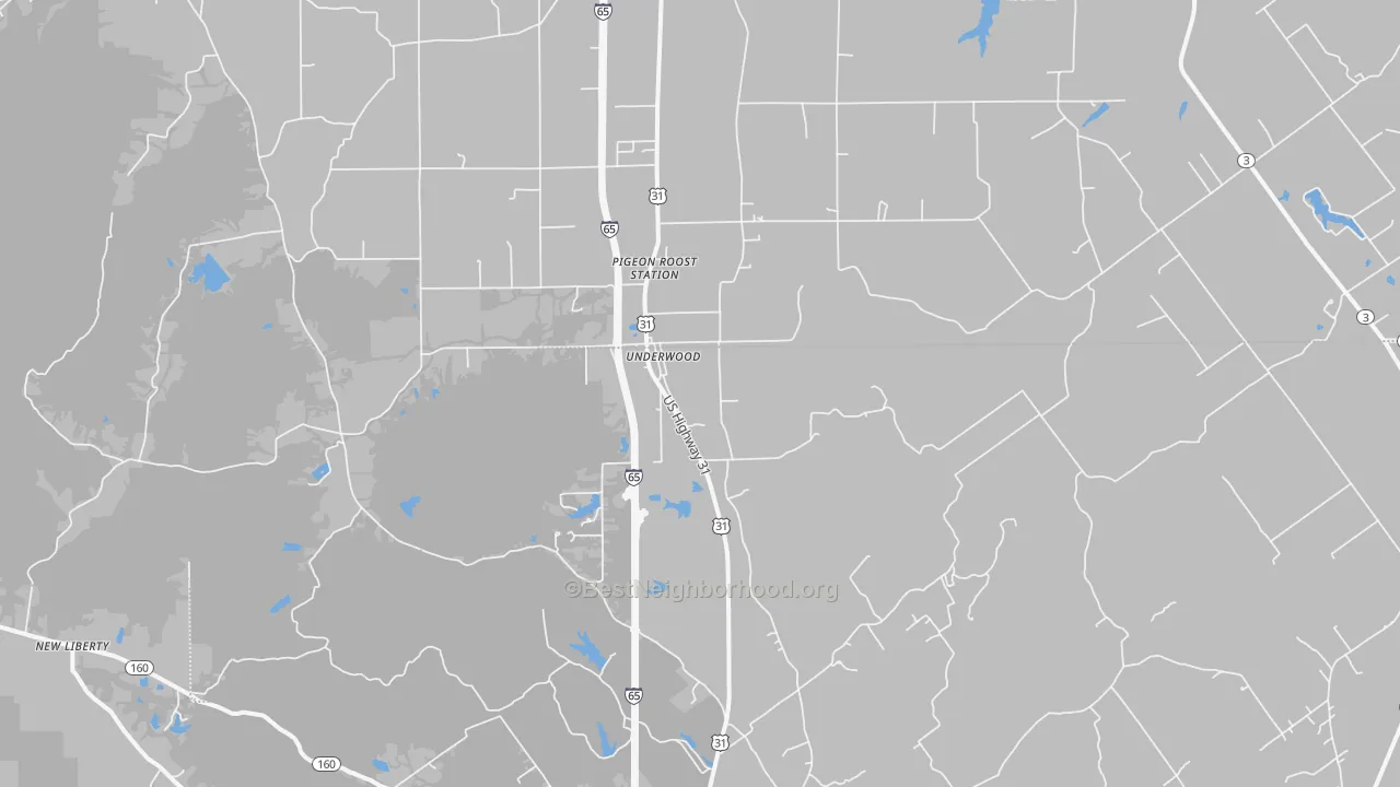 Transit Grade map of 47177, IN