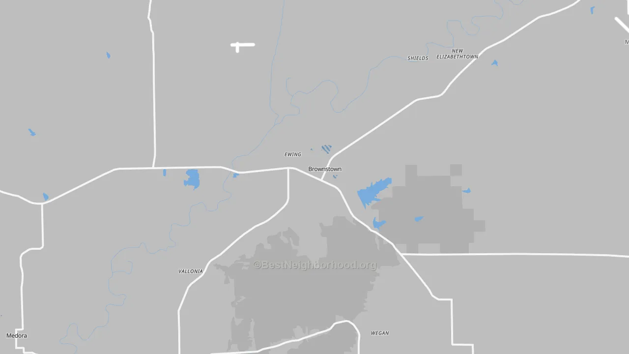Transit Grade map of 47220, IN